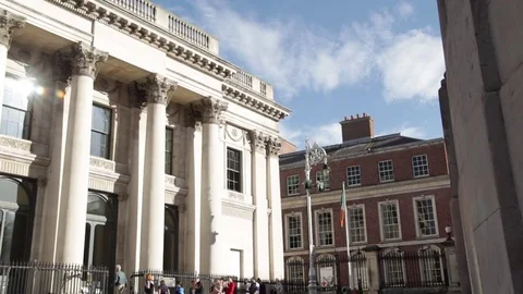 Dublin Castle - Dublin, Ireland Stock-Footage 80900915