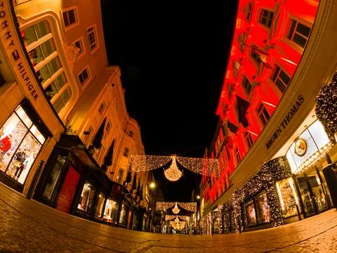 Dublin Christmas lights Stock Photos