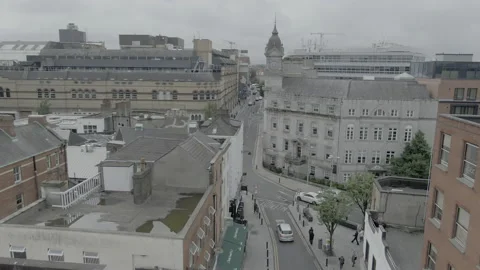 Dublin, City Centre 4k drone 库存影片 218965935