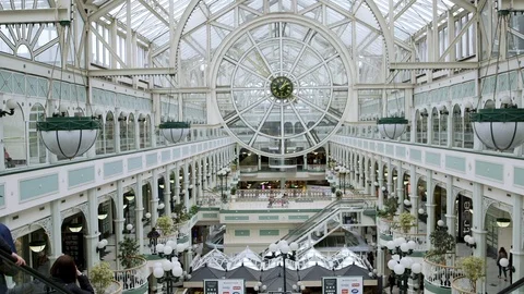 DUBLIN CLOCK CENTER 스톡 동영상 95455286