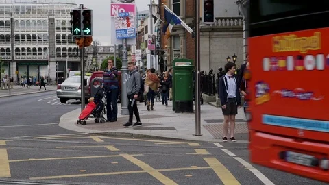 DUBLIN CROSS WALK Video stock 95455758