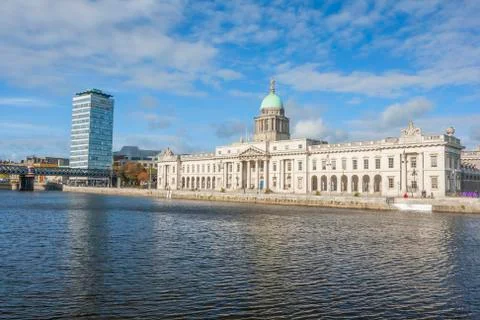 Dublin custom house Stock Photos