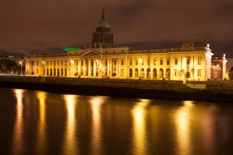 Dublin custom house Stock Photos