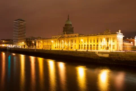 Dublin custom house Stock Photos