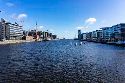 Dublin Docks transformation. Stock Photos