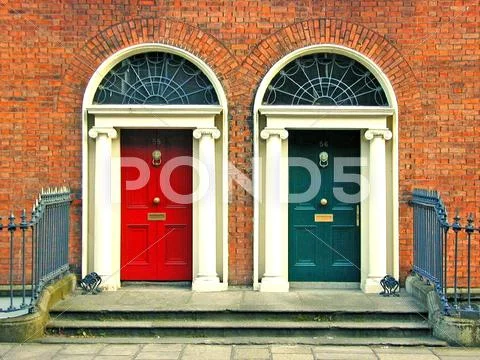 Dublin Doors Stock Photos