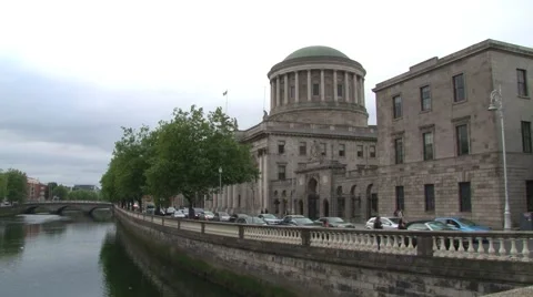 Dublin Four Courts Stock Footage 42480129