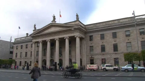 Dublin General Post Office Building Video stock 42475627
