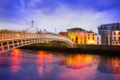 Dublin Ha'Penny Bridge Stock Photos