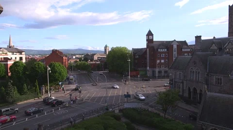 Dublin Intersection Stock Footage 41454699