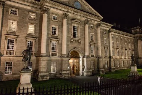 DUBLIN, IRELAND - AUGUST 30: Trinity College campus, Dublin City, Ireland Stock Photos