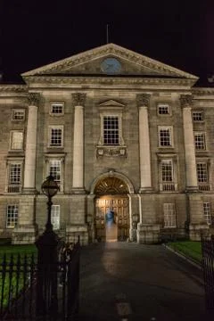 DUBLIN, IRELAND - AUGUST 30: Trinity College campus, Dublin City, Ireland Stock Photos