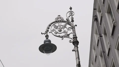 DUBLIN LIGHT POLE 스톡 동영상 95457547