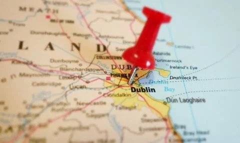 Dublin map Stock Photos
