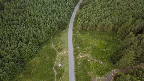 Dublin Mountains Drone Flight Stock Footage 91981755