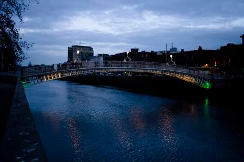 Dublin by night Stock Photos