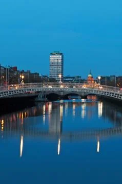 Dublin at night Stock Photos