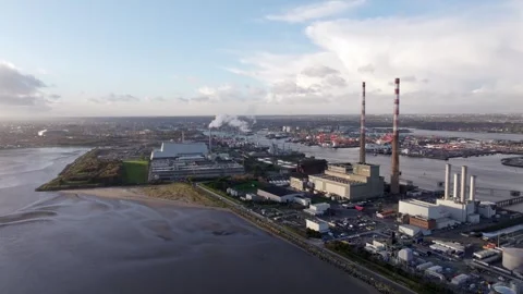 Dublin Poolbeg Peninsula 스톡 동영상 256017984