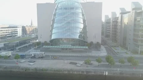 Dublin - River Liffey Stock Footage 256047491