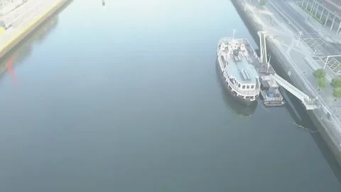 Dublin - River Liffey Stock Footage 256047505