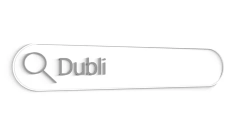 Dublin Search Bar Close Up Single Line Typing Text Box Layout Web Database Stock Footage 151547425
