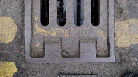 DUBLIN SEWER SIGN 動画素材 95459924