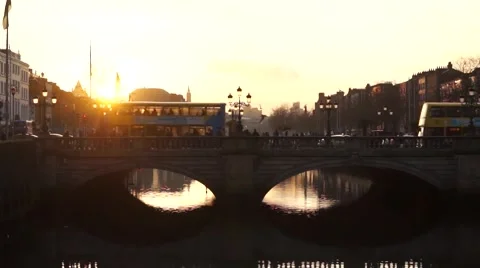 Dublin Sunset Stock Footage 46939221