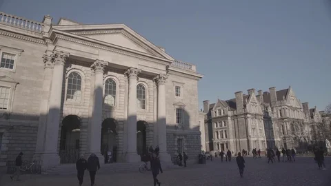 Dublin Trinity College Library 4K Stock Footage 71770528