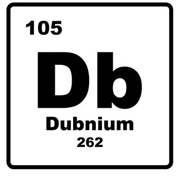 Dubnium Element icon Stock Illustration