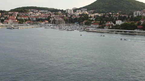Dubrovnik bay view in timelapse Stock Footage 251294734