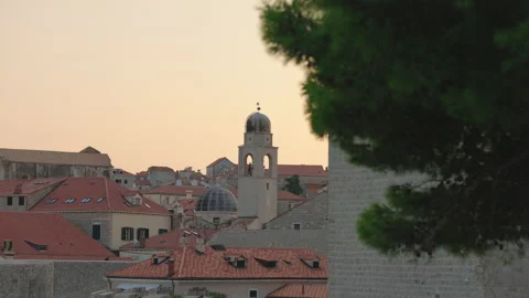 Dubrovnik Bell Tower Stock Footage 219914213