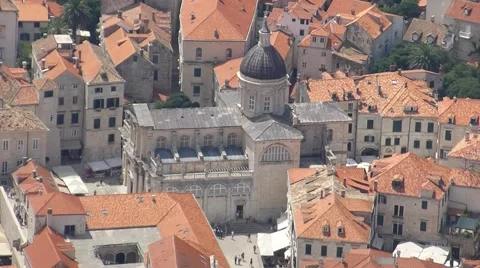 Dubrovnik cathedral Video stock 48426350