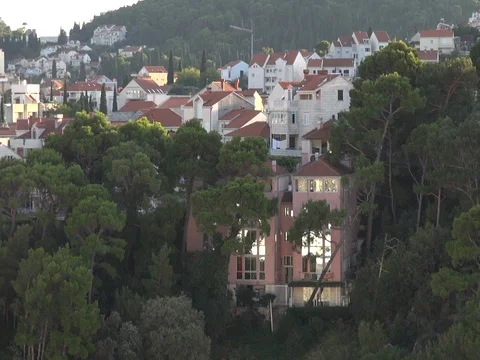 Dubrovnik Cityscape, panning, moving camera, Stock Footage 80158950