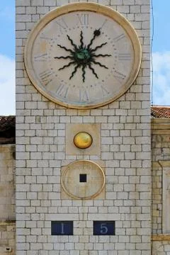 Dubrovnik Clock Tower Stock Photos