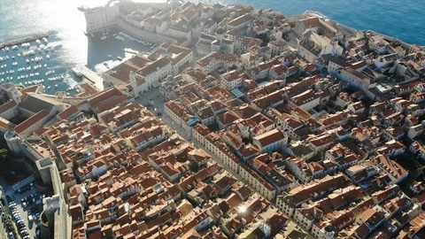 Dubrovnik drone of view Stock Footage 103156824