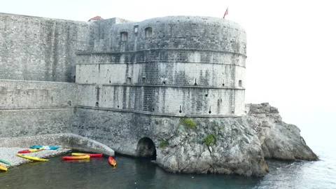 Dubrovnik fortifications Stock Footage 148745266