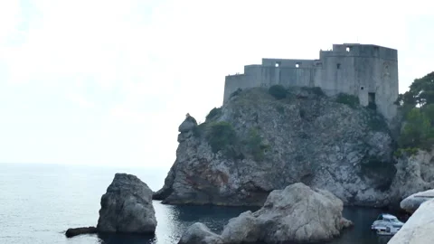 Dubrovnik fortifications Stock Footage 148747087