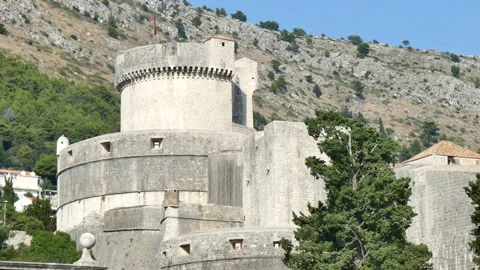Dubrovnik Fortifications Stock Footage 148747820