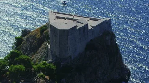Dubrovnik Lovrijenac Stock-Footage 12222954