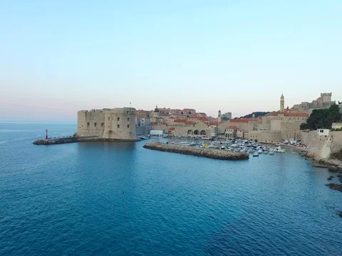 Dubrovnik Old Town Video stock 76028132
