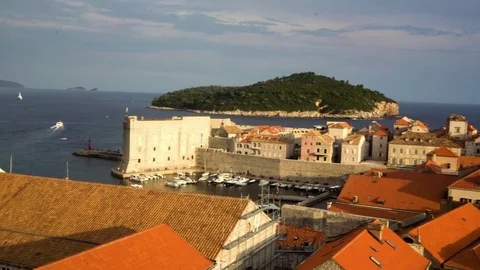 Dubrovnik old town Video stock 79753468