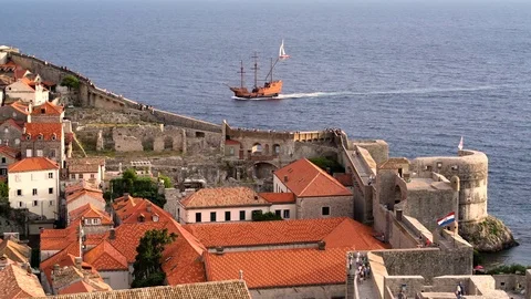 Dubrovnik old town Stock Footage 79754465