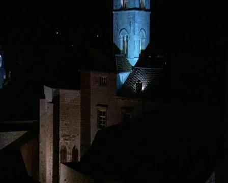 Dubrovnik old town night Video stock 10715212