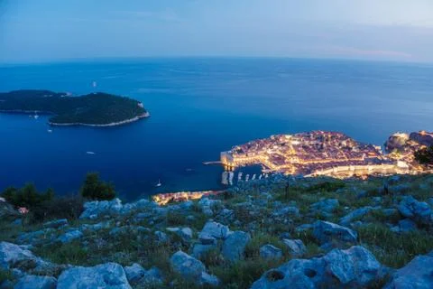 Dubrovnik Panoramic Shot Stock Photos