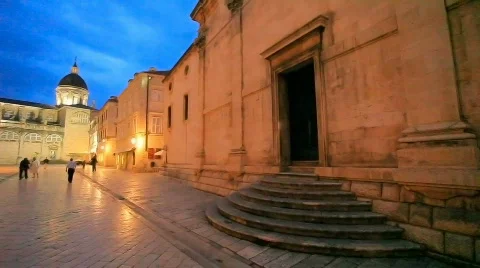 Dubrovnik square Stock Footage 477052