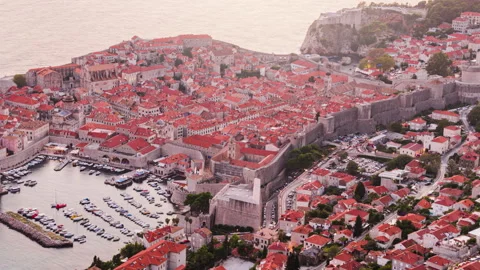 Dubrovnik sunset timelapse Stock Footage 137953078