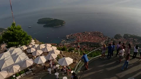 Dubrovnik view from above Stock Footage 255791226