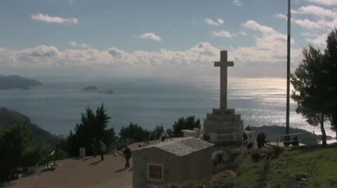 Dubrovnik War Memorial Stock Footage 12537822