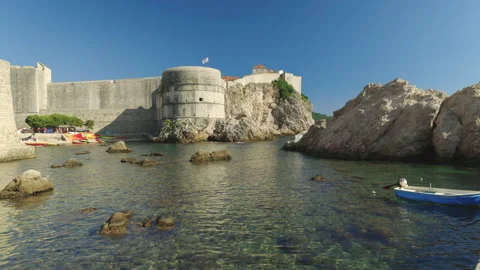 Dubrovnik West Harbor Stock Footage 219929749