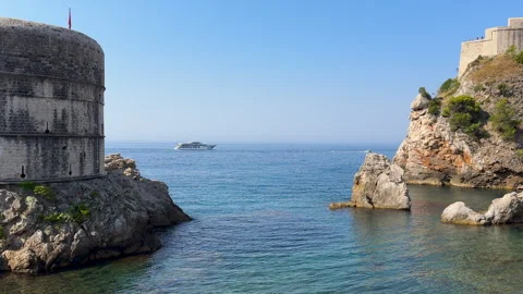 Dubrovnik West Harbor Stock Footage 344878432